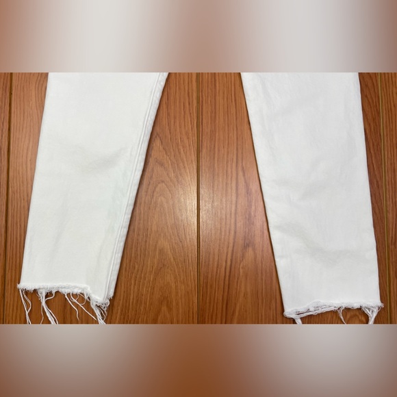 Madewell The Perfect Summer Jean High Rise Deconstructed Hem Tile White Size 25 - Picture 4 of 7